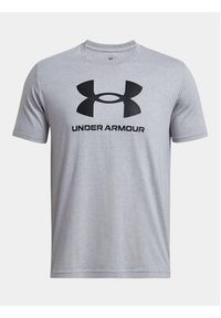 Under Armour T-Shirt Ua Sportstyle Logo Update Ss 1382911-035 Szary Loose Fit. Kolor: szary. Materiał: bawełna