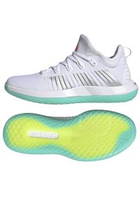 Adidas - Buty do piłki ręcznej adidas Stabil Next Gen W IG3402 białe. Zapięcie: sznurówki. Kolor: biały. Materiał: syntetyk, materiał, tkanina. Szerokość cholewki: normalna. Sport: piłka ręczna