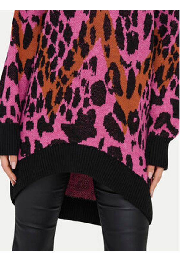 only - ONLY Sweter Helena 15332159 Różowy Oversize. Kolor: różowy. Materiał: syntetyk
