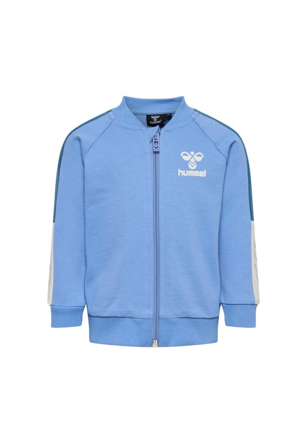 Kurtka dresowa dla chłopca niemowlaka Hummel Dream On. Kolor: niebieski. Materiał: dresówka. Długość rękawa: długi rękaw