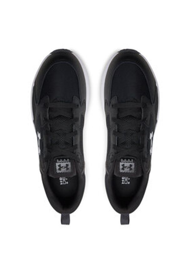 Under Armour Sneakersy Ua Charged Edge 3026727-003 Czarny. Kolor: czarny. Materiał: skóra