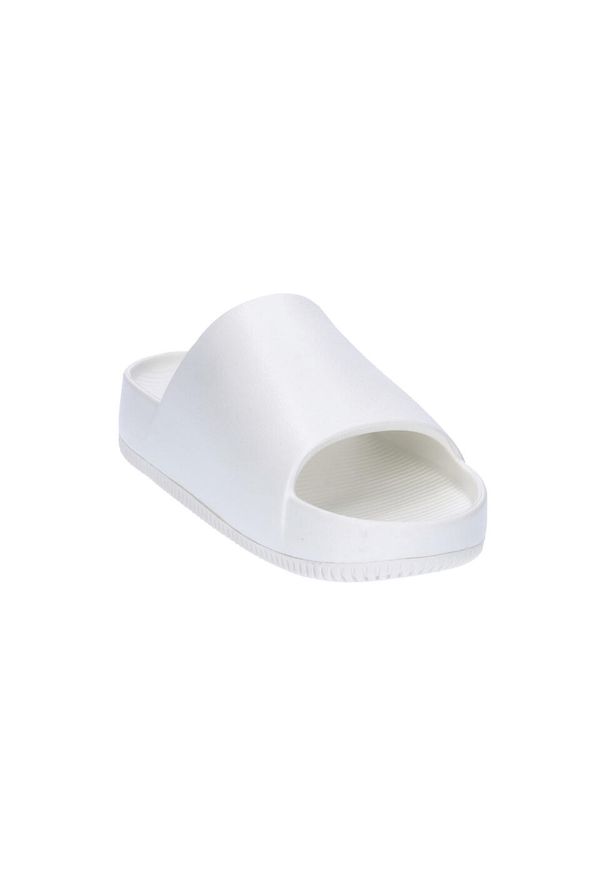 Klapki męskie Nike Calm Slide. Zapięcie: bez zapięcia. Kolor: biały. Materiał: syntetyk, materiał. Szerokość cholewki: normalna. Sport: turystyka piesza, pływanie, fitness