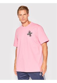 Adidas - adidas T-Shirt Adventure Trail HK4994 Różowy Relaxed Fit. Kolor: różowy. Materiał: bawełna