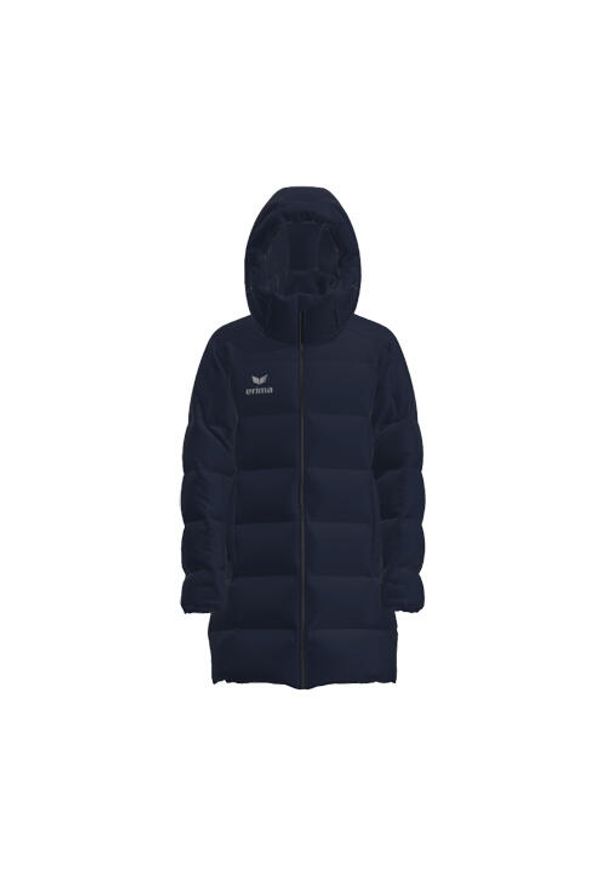 ERIMA - Długa kurtka puchowa Erima. Kolor: niebieski. Materiał: puch. Długość: długie