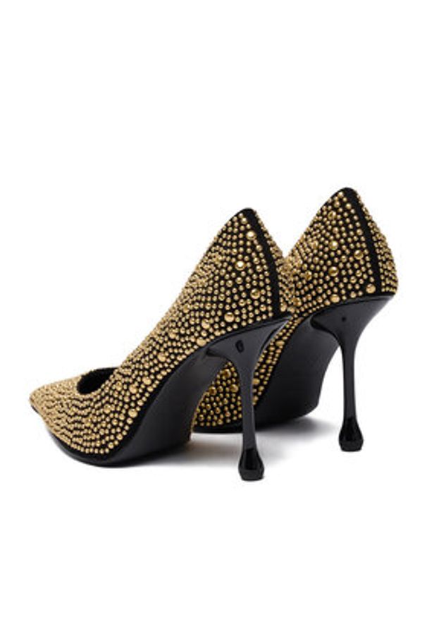 Eva Minge Szpilki EO-SIAN-1797-181 Złoty. Kolor: złoty. Materiał: skóra, zamsz. Obcas: na szpilce