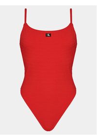 Calvin Klein Swimwear Strój kąpielowy KW0KW02475 Czerwony. Kolor: czerwony. Materiał: syntetyk #5