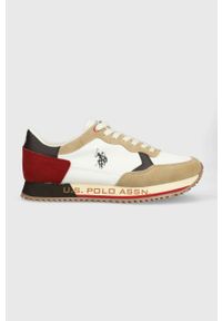 U.S. Polo Assn. sneakersy CLEEF kolor brązowy. Zapięcie: sznurówki. Kolor: brązowy
