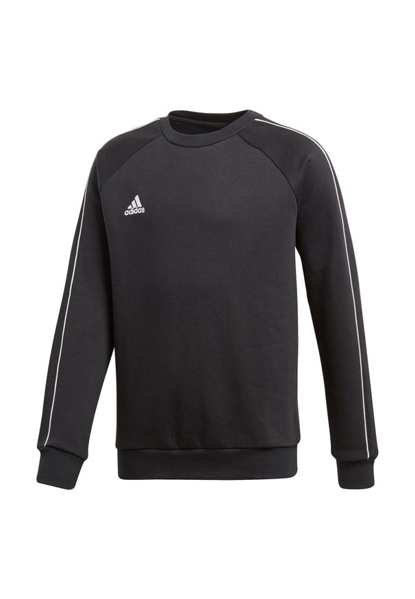 Adidas - Bluza dla dzieci adidas Core 18 Sweat Top Junior czarna CE9062. Kolor: czarny, biały, wielokolorowy