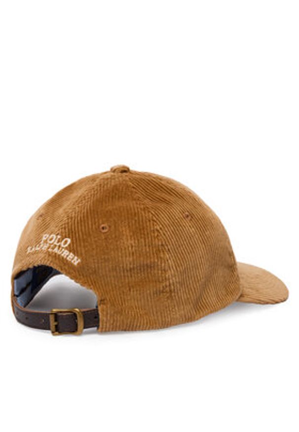 Polo Ralph Lauren Czapka z daszkiem 211A90413003 Brązowy. Kolor: brązowy. Materiał: bawełna