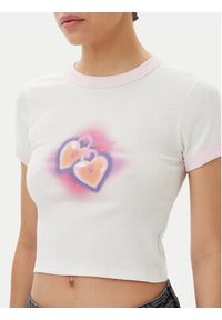 Hugo - HUGO T-Shirt Dalia 50537476 Biały Slim Fit. Kolor: biały. Materiał: bawełna