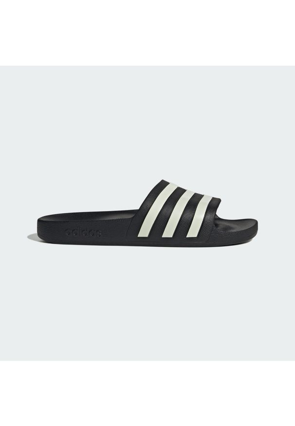 Adidas - Klapki adilette Aqua. Kolor: czarny, wielokolorowy, biały. Styl: sportowy