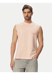 Jack & Jones Tank top Cassis Washed Back 12295076 Pomarańczowy jasny Relaxed Fit. Kolor: pomarańczowy. Materiał: bawełna #3