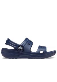 Sandały Crocs Toddler Classic Sandal 207537-410 - granatowe. Kolor: niebieski. Materiał: materiał. Styl: sportowy