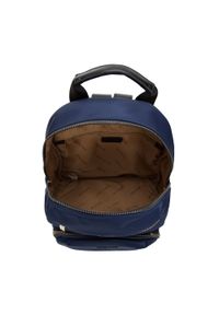 Wittchen - Damski plecak nylonowy z kieszeniami z przodu granatowy. Kolor: niebieski. Materiał: nylon. Wzór: aplikacja. Styl: elegancki