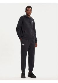 Under Armour Bluza Essential 1373033 Czarny Relaxed Fit. Kolor: czarny. Materiał: bawełna