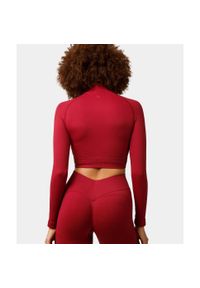 Longsleeve rozpinany Carpatree Elite czerwony. Kolor: czerwony. Materiał: skóra, elastan, materiał. Długość rękawa: długi rękaw