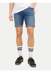 Jack & Jones - Jack&Jones Szorty jeansowe Jjirick 12250488 Niebieski Regular Fit. Kolor: niebieski. Materiał: bawełna