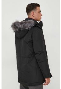 Guess parka puchowa męska kolor czarny zimowa. Kolor: czarny. Materiał: puch. Sezon: zima #5