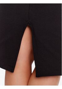 Tommy Jeans Spódnica ołówkowa Logo DW0DW15430 Czarny Slim Fit. Kolor: czarny. Materiał: bawełna
