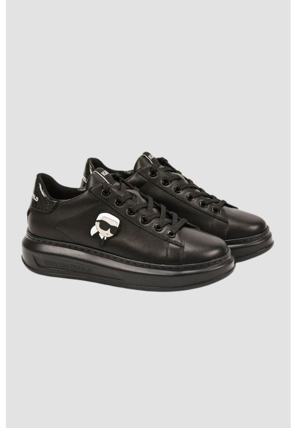 Karl Lagerfeld - KARL LAGERFELD Czarne sneakersy KAPRI Karl NFT Lo Lace, Rozmiar 41. Kolor: czarny