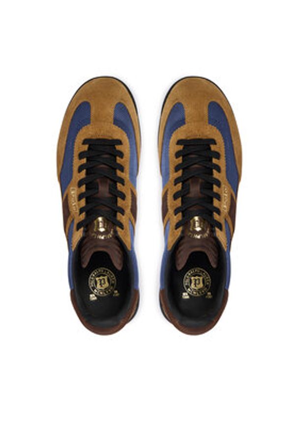Polo Ralph Lauren Sneakersy 809974046002 Brązowy. Kolor: brązowy. Materiał: skóra, zamsz