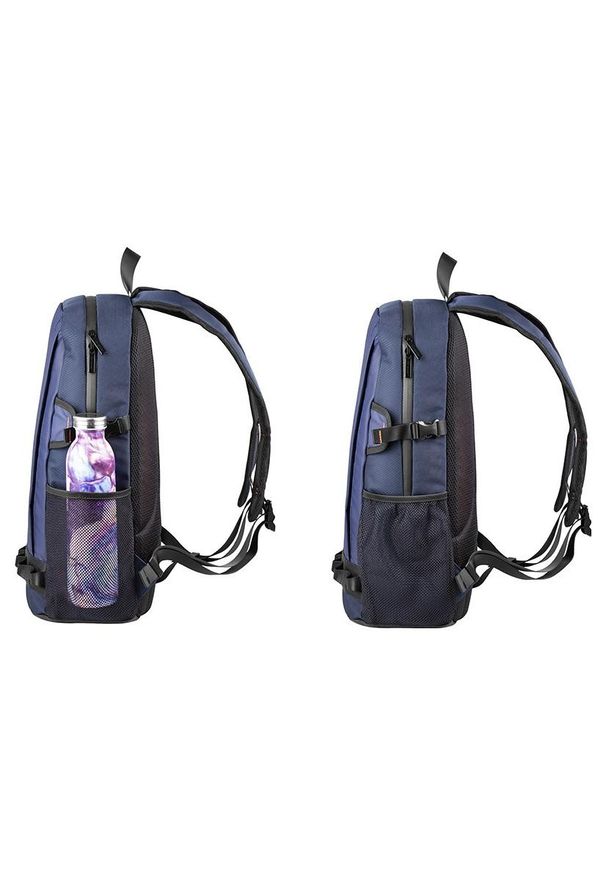TRACER - Plecak Tracer Packer 15.6'' niebieski. Kolor: niebieski. Materiał: materiał. Wzór: paski