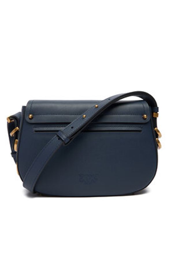 Pinko - PINKO Torebka Saddle Mini PE PLTT 103831 A1ZX Niebieski. Kolor: niebieski. Materiał: skórzane