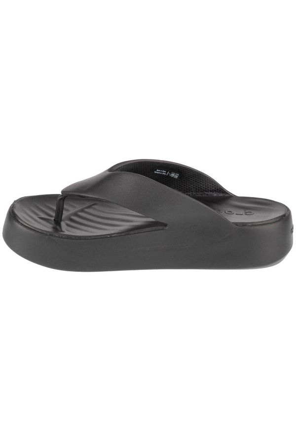 Japonki damskie Crocs C4617. Kolor: czarny. Materiał: syntetyk, materiał