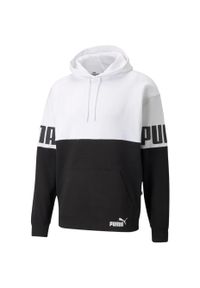 Bluza Puma Power Colorblock Hoodie. Kolor: biały #1