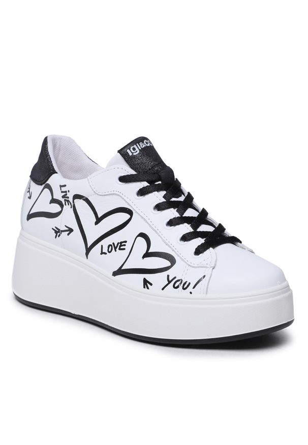 Igi & Co - Sneakersy IGI&CO 3658111 White/Black. Kolor: biały