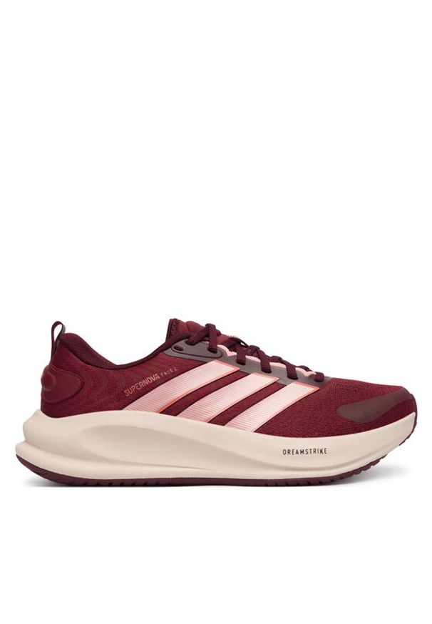 Adidas - adidas Buty do biegania Supernova Ease 2 W JQ1822 Bordowy. Kolor: czerwony. Materiał: materiał