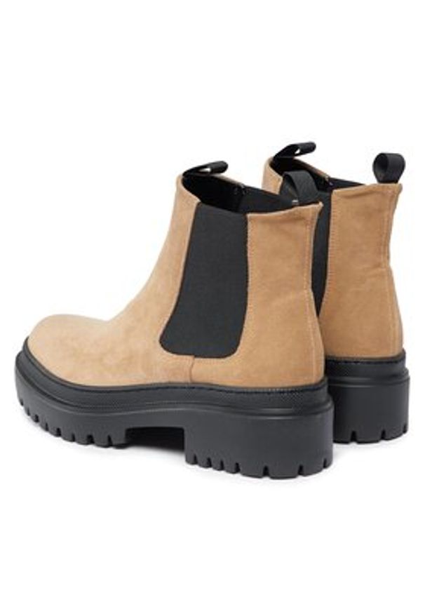 Pollini Sztyblety SA21204G0HTI0130 Beżowy. Kolor: beżowy. Materiał: zamsz, skóra