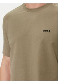 BOSS - Boss T-Shirt 50506373 Khaki Regular Fit. Kolor: brązowy. Materiał: bawełna #3