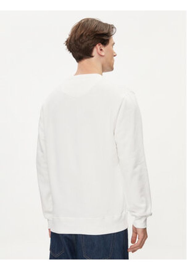 Pepe Jeans Bluza Ruwan PM582669 Biały Regular Fit. Kolor: biały. Materiał: bawełna