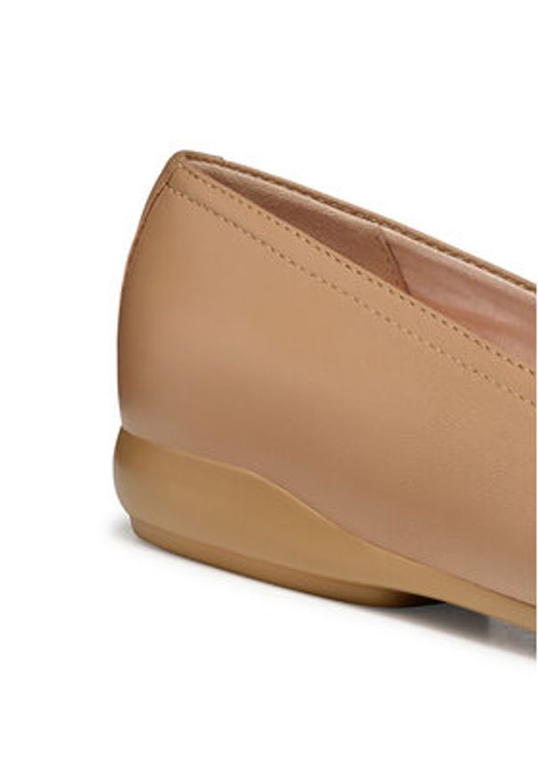 Geox Baleriny D Annytah W D55XYA 000TU C5000 Beżowy. Kolor: beżowy. Materiał: skóra