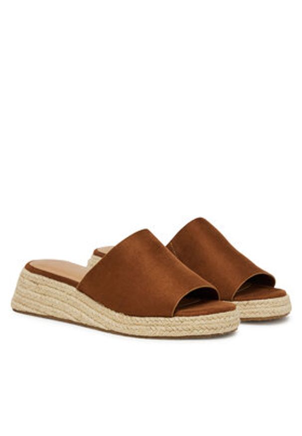 ONLY Shoes Espadryle 15341286 Brązowy. Kolor: brązowy. Materiał: skóra