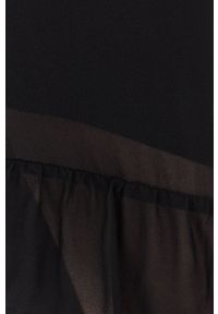 The Kooples spódnica kolor czarny maxi rozkloszowana. Kolor: czarny. Materiał: tkanina. Długość: długie #3