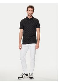 Karl Lagerfeld - KARL LAGERFELD Polo 745070 542251 Czarny Regular Fit. Typ kołnierza: polo. Kolor: czarny. Materiał: bawełna #2