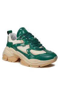 Bronx Sneakersy Platform sneakers 66461B-OA Zielony. Kolor: zielony. Materiał: skóra. Obcas: na platformie #1