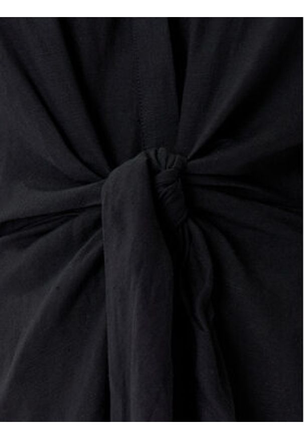 TOMMY HILFIGER - Tommy Hilfiger Sukienka codzienna WW0WW45836 Czarny Regular Fit. Okazja: na co dzień. Kolor: czarny. Materiał: wiskoza, len. Typ sukienki: proste. Styl: casual