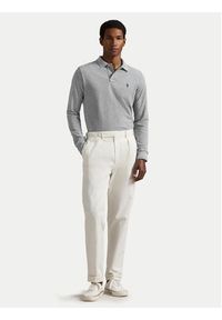 Polo Ralph Lauren Polo 710680790003 Szary Custom Slim Fit. Typ kołnierza: polo. Kolor: szary. Materiał: bawełna #5