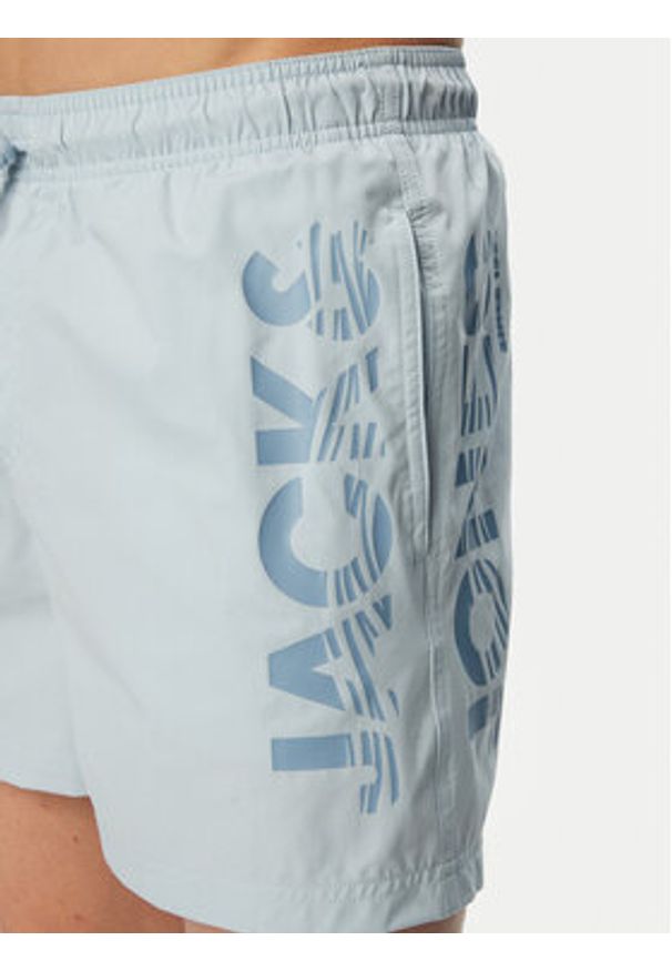 Jack & Jones Szorty kąpielowe Maui Wave 12291391 Niebieski jasny Regular Fit. Kolor: niebieski. Materiał: syntetyk