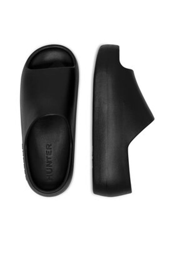 Hunter Klapki S55796 Czarny. Kolor: czarny. Materiał: syntetyk