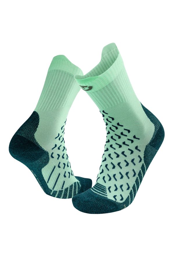 Therm-ic - Skarpety trekkingowe kobieta Thermic Outdoor UltraCool Crew Lady wysokosc goleni. Kolor: zielony. Materiał: elastan, poliamid. Sport: outdoor