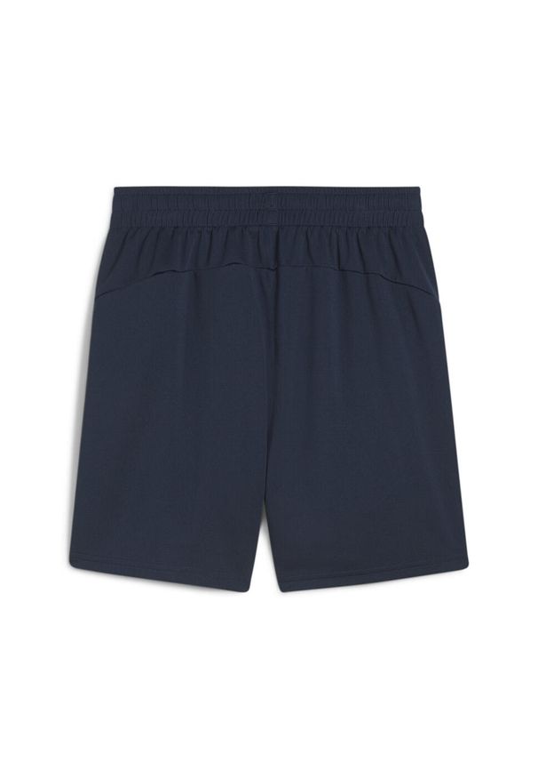 Puma - Młodzieżowe szorty treningowe Olympique Marsylia PUMA. Kolor: żółty, niebieski, wielokolorowy, pomarańczowy. Sport: piłka nożna