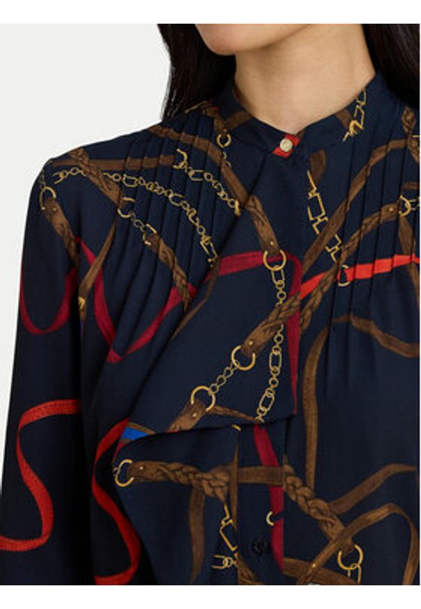 Lauren Ralph Lauren - LAUREN RALPH LAUREN Koszula 200P03553001 Granatowy Regular Fit. Kolor: niebieski. Materiał: syntetyk