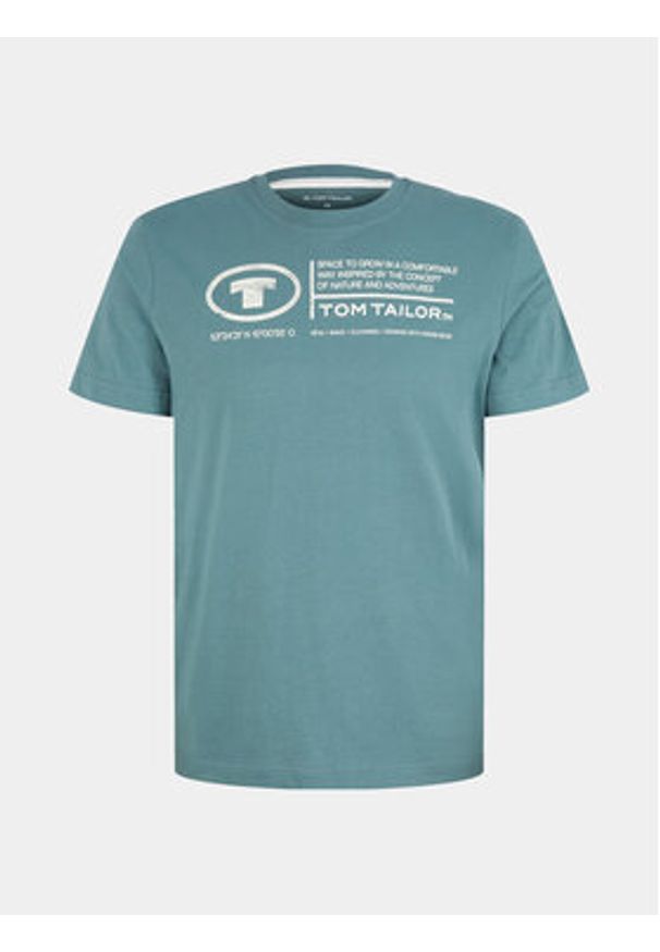 Tom Tailor T-Shirt 1035611 Zielony Regular Fit. Kolor: zielony. Materiał: bawełna