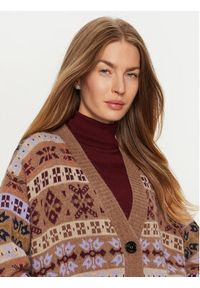 Weekend Max Mara Kardigan Eccelso 2425346062 Brązowy Relaxed Fit. Kolor: brązowy. Materiał: syntetyk, wełna #3