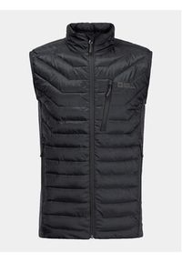 Jack Wolfskin Kamizelka Routeburn Pro Ins Vest 1206872 Czarny Slim Fit. Kolor: czarny. Materiał: syntetyk
