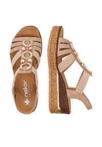 Rieker Sandały CEO-63778-31 Beżowy. Kolor: beżowy. Materiał: materiał #3